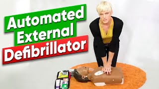 Automated External Defibrillator AED  First Aid Training [upl. by Etteuqram]