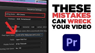 Setup Your Sequence Settings Properly in Premiere Pro 2021 [upl. by Nylhtac709]