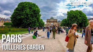 Tuileries Gardens In Paris  🇫🇷 France 4K HDR Walking Tour [upl. by Natek]