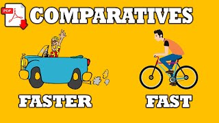 ADJECTIVES  comparatives  exercises  Fill in the blanks  Easy English Lesson [upl. by Alberto269]