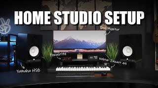 Music Studio Desk Setup For Producers  DIY Home Studio Setup 2020 [upl. by Ahseniuq792]