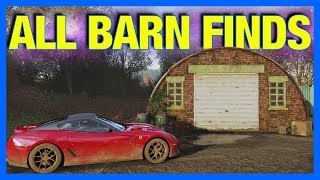 Forza Horizon 4  ALL BARN FINDS  LOCATIONS [upl. by Amleht755]