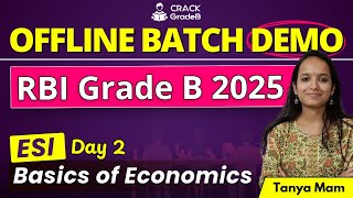 Basics of Economics ESI Class for RBI Grade B Batch 2025 [upl. by Eilah]