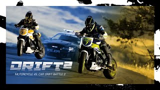 ICON  Motorcycle vs Car Drift Battle 2 [upl. by Rind909]