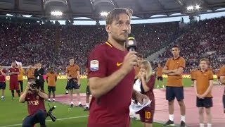 Francesco Totti  The full farewell speech 🎤😭 [upl. by Kaplan]