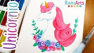 Dibuja este UNICORNIO PASO A PASO [upl. by Ardella]