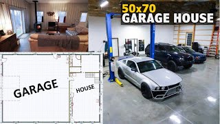 50x70 Garage House  FULL TOUR and COST Breakdown [upl. by Meriel596]