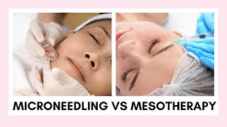 The Difference Between Microneedling amp Mesotherapy  Treat Acne Scars Stretchmarks Dehydrated Skin [upl. by Erbua613]