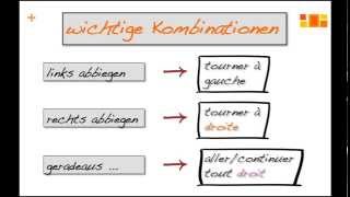 die Wegbeschreibung im Französischen [upl. by Otrebogir]