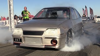 1250HP Opel Kadett Turbo WKT Supercar KILLER  0312 KMH Acceleration [upl. by Ymeon]