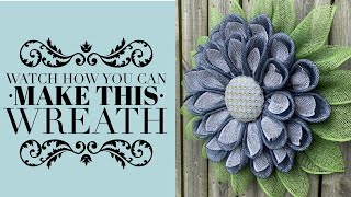 Easy DIY Wreath Tutorial  Julies Peekaboo Petal Wreath  Wreath Center  Look at What I Made [upl. by Aidin]