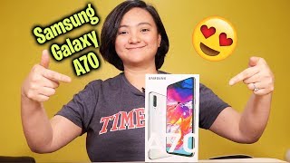 Samsung Galaxy A70 Unboxing  NA INLOVE AKO DITO [upl. by Aniral]