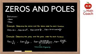 Zeros and Poles  Removable Singularity  Complex Analysis 7 [upl. by Gonyea]