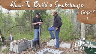 HowTo Build a Smokehouse Part 1  Foundation [upl. by Aicela]