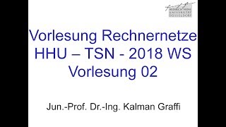 HHU TSN 2018WS Rechnernetze 02 [upl. by Anallij]