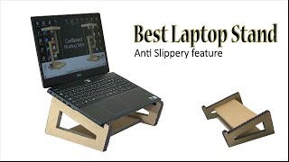 How to make laptop stand from cardboard  Very easy idea [upl. by Zeitler246]