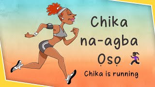 Learn Igbo Language with Stories  Chika naagba oso  Chika is running Speak Igbo by practicing [upl. by Brockwell423]