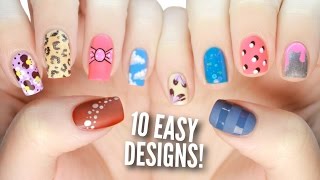 10 Easy Nail Art Designs For Beginners The Ultimate Guide 3 [upl. by Ricarda]