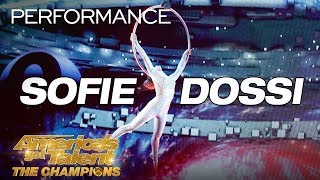 Sofie Dossi WOW Teen Contortionist Dazzles With CRAZY Aerial  Americas Got Talent The Champions [upl. by Aicnelav]