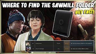 WHERE TO FIND THE SAWMILL FOLDER ESCAPE FROM TARKOV THERAPIST SUPPLY PLAN  SKIER KIND OF SABOTAGE [upl. by Tebazile232]