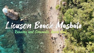 Licuson Beach Masbate Cinematic Aerial View [upl. by Storer807]