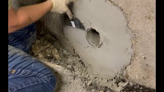 Concrete Repair amp Restoration with Polymer Concrete LWE  Howto Application Tutorial [upl. by Nebeur]