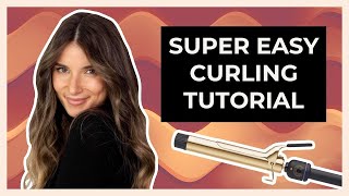 Curling Hair With A Curling Iron  For Beginners  How To Add Volume With A Curling iron [upl. by Stephine905]