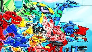 Dino Robot Dino Corps Full 10 Robots  Eftsei Gaming [upl. by Yeneffit252]