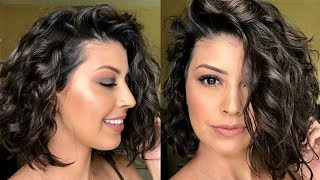 How To Style Short WavyCurly Hair [upl. by Izogn]