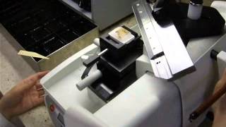 Sliding Microtome cutting [upl. by Berte]