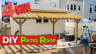 DIY Patio Roof  HANDYBROS [upl. by Siurtemed]