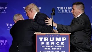 Donald Trump rushed off stage during rally in Nevada [upl. by Cleodell]