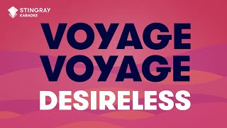 Voyage voyage  Desireless  Karaoké avec paroles [upl. by Shivers]