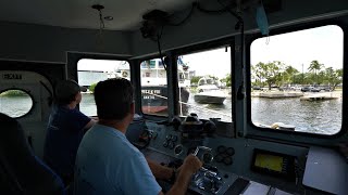 Pulling A Ship Tug Boat Captain Avoids Bad Boaters  Miami River [upl. by Lovato]