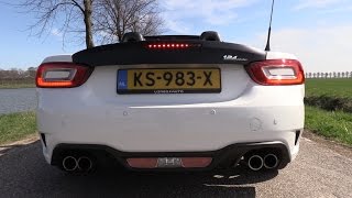 Abarth 124 Spider  Exhaust Sounds LOUD Revs amp Accelerations [upl. by Hett]