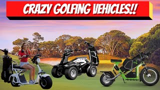 The BEST NEW Golf Carts For 2020  The CRAZIEST NEW GOLFING VEHICLES  Make Golf More Fun [upl. by Anbul]