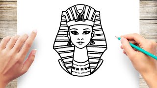 How to Draw Egyptian Queen Cleopatra [upl. by Enyrat]