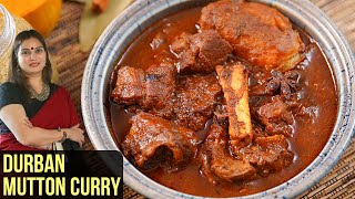 Durban Mutton Curry Recipe  How To Make Durban Mutton Curry  Mutton Curry By Smita Deo [upl. by Arvie]