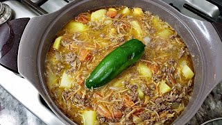 FIDEO  Fideo With Ground Beef Recipe  How To Make Fideo  Cook With Me [upl. by Riva311]