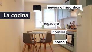 Un apartamento  Practica el vocabulario de la casa y los muebles  SUSCRÍBETE AL NUEVO CANAL [upl. by Harrietta892]