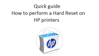 Quick guide How to perform a Hard Reset on HP printers [upl. by Feil]