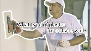 What type of plaster for outside wall [upl. by Eenhpad]