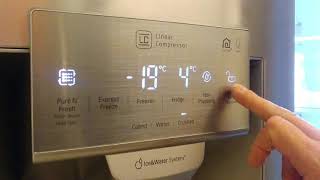 LG Refrigerator  How to activate Demo mode on a SidebySide model [upl. by Meunier]