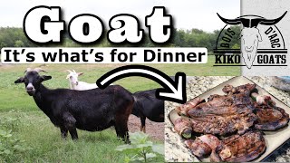 Goat Meat  From Farm To Plate  Kiko Meat Goats  Cooking amp Eating Goat Meat [upl. by Aicrop567]