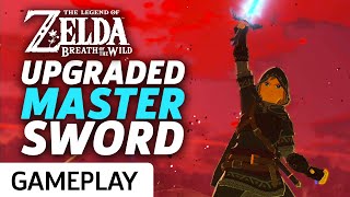 Zelda Breath Of The Wild  Upgraded Master Sword At Max Power Gameplay [upl. by Ceil]