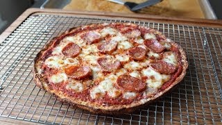 Cauliflower Pizza Crust Recipe  Cauliflower Pizza quotDoughquot Recipe [upl. by Prosperus184]