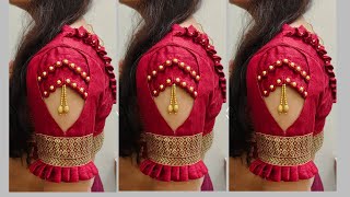 Beautiful Blouse Sleeves Design Cutting and stitching  Baju Ki Design  Astin Ki Design [upl. by Ttreve619]