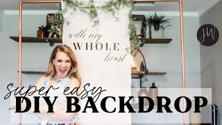 SUPER EASY Cricut DIY Backdrop [upl. by Nathanael770]