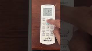 DAIKIN REMOTE CONTROL  How to change Fahrenheit to Celcius [upl. by Nomaj33]