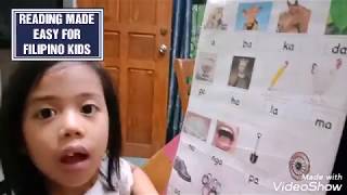 Lesson 1 ABAKADA TUTORIALHow to make reading easy for kidsbeginnersFilipino sounds [upl. by Namhar711]